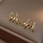 Gold Spiral Cuff Ring with Minimalist Design