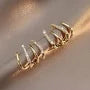 Gold Spiral Cuff Ring with Minimalist Design